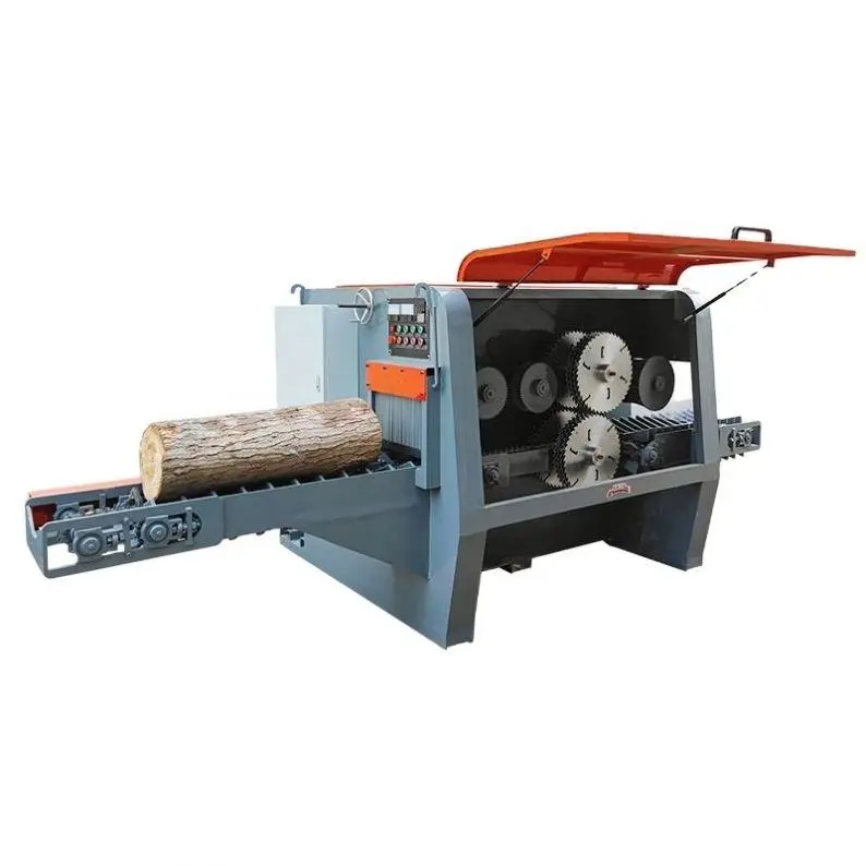 Automatic Cutting Machine for Large Wood Into Small Pieces — view 1