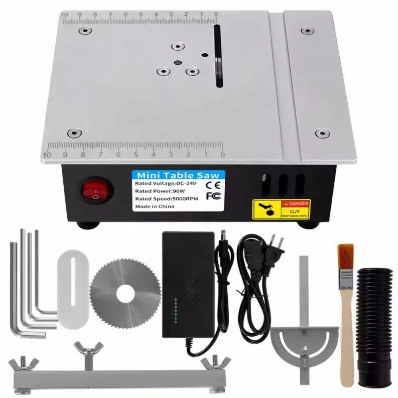 D132YC Mini Desktop Table Saw 2-Inch Aluminum Alloy DIY Small Cutting Machine for Wood & Aluminum Portable Wood Saw Machines — image 2
