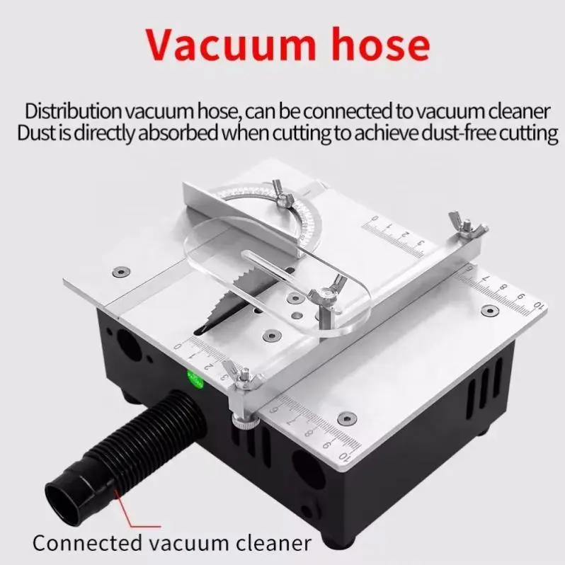 D132YC Mini Desktop Table Saw 2-Inch Aluminum Alloy DIY Small Cutting Machine for Wood & Aluminum Portable Wood Saw Machines — image 3