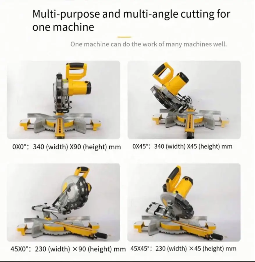 10inch Vertical Panel Saw High Precision Compound Electric Saw 24kW Motor for Metal Cutter Woodworking Multiple Applications — image 4