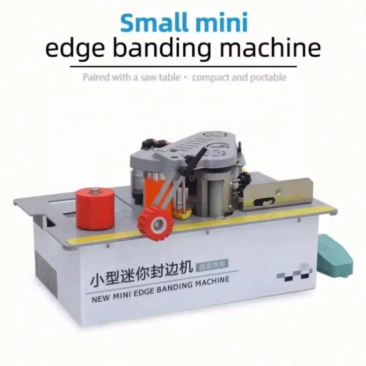 High Quality Automatic Woodworking Mini Edge Banding Machine with PLC and Bearing — image 5