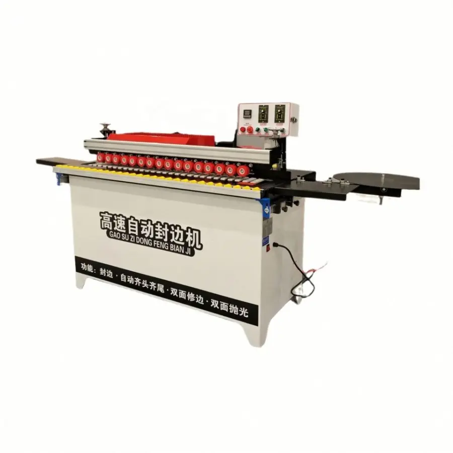 Speed-adjustable Portable Small Circular Board Edge Banding Machine Press Machine Automatic Edge Banding Machine — image 6
