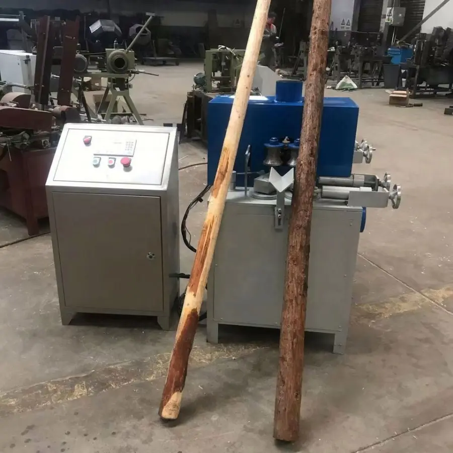 Variable-Diameter Planer for Mixed Hardwood Logs Processes Hoe and Shovel Handles Wood Processing Machine — image 6