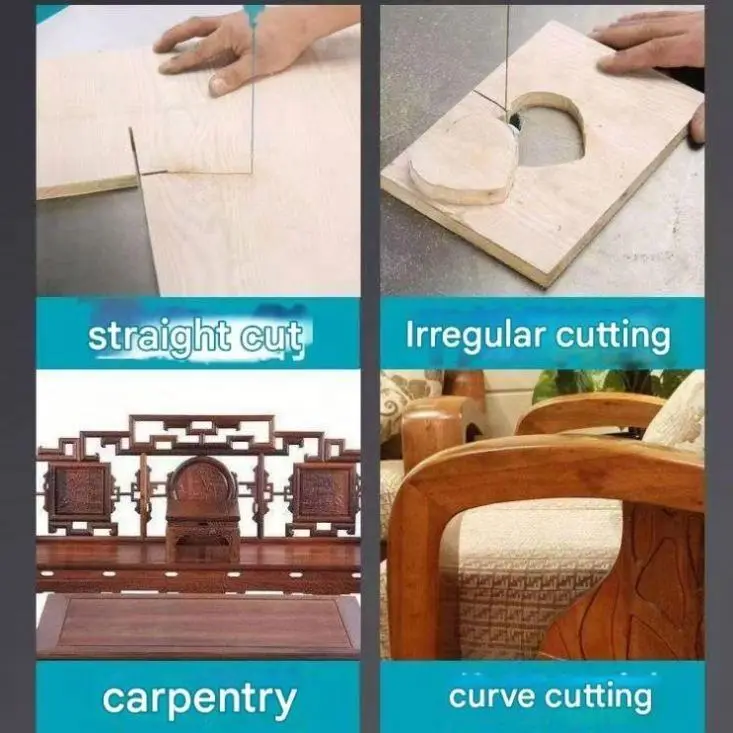 Electric Tabletop Motorized Wire Saw Carving Jigsaw Woodworking Machine 220V 1KW — image 5