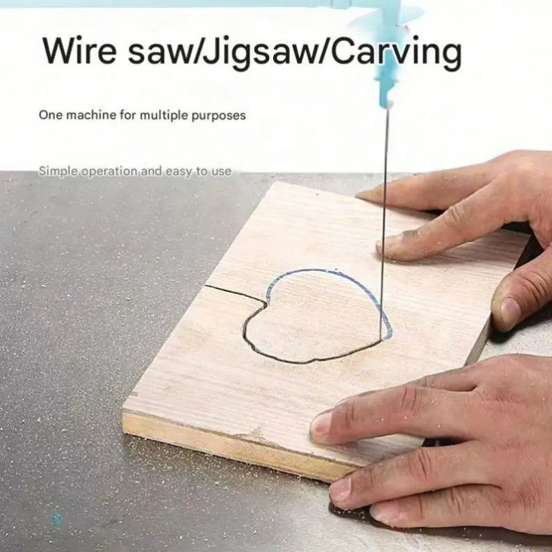 Electric Tabletop Motorized Wire Saw Carving Jigsaw Woodworking Machine 220V 1KW — image 6