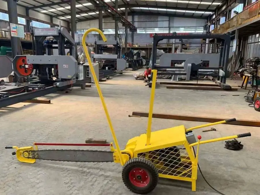 Big Log Sawmill Electric Chainsaw Portable Wood Slasher Timber Cutting Machine Farm Estates Forest Wood Saw Machine — image 3