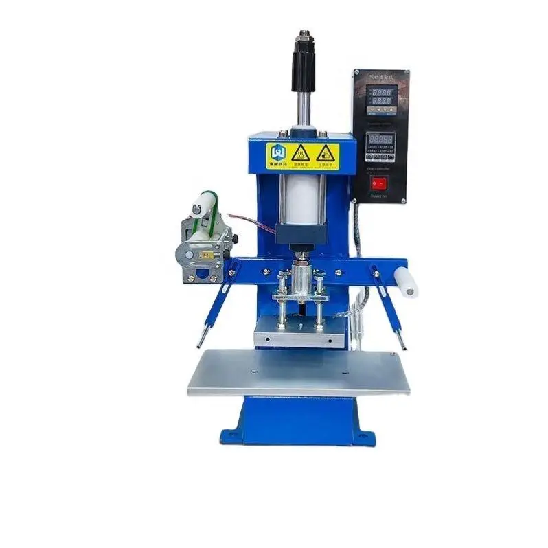 Powerful Semi-Automatic Heat Press Leather Hot Foil Stamping Machine Copper Mould for Paper and Card Printer — view 1