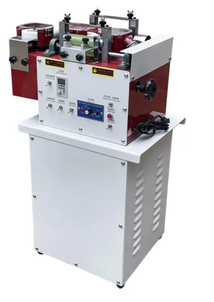 Automatic Double Wheel Double Edge Grinder for Bag Belt Shoes-Polishing Leather Processing Equipment 220V Motor — image 2