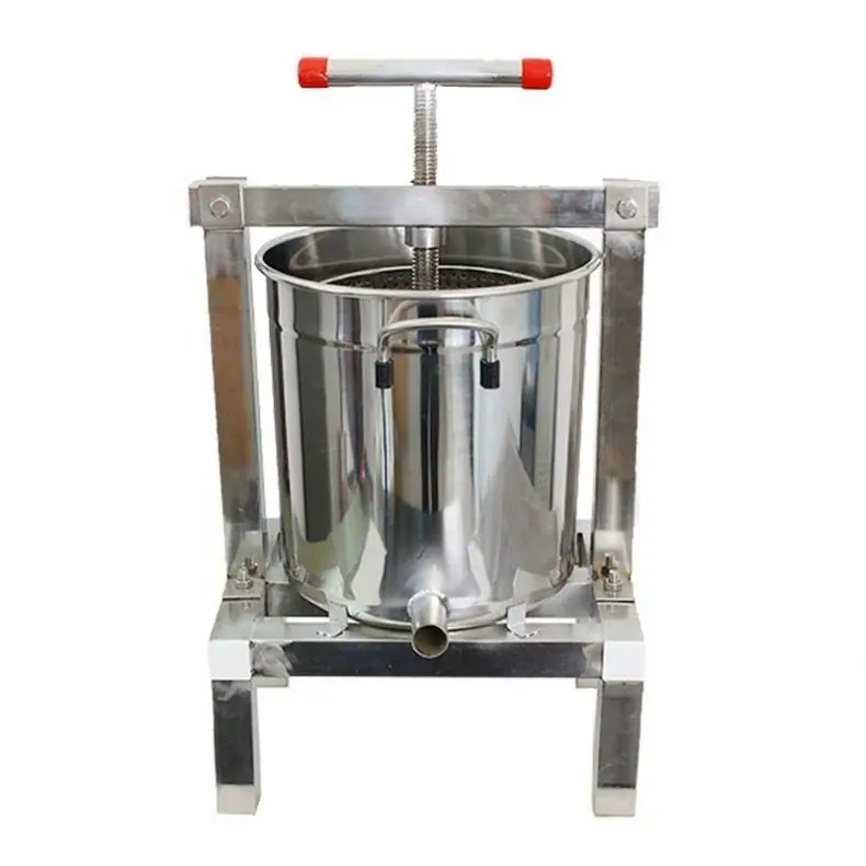 Stainless Steel Manual Operation Fruit Press Juicer Machine Honey Processing and Beeswax Presser — view 1