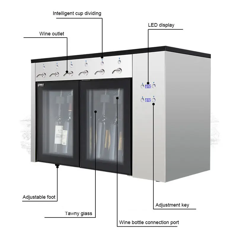 Automatic 8 Bottles Red Wine Dispenser Wine Dispenser — image 4