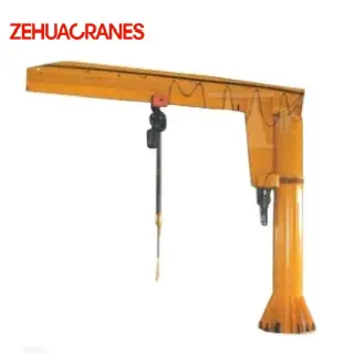BZD Model Pillar Mounted Jib Crane with Electric Hoist 360 Degree Rotation 5T Workshop Cantilever Crane — image 4