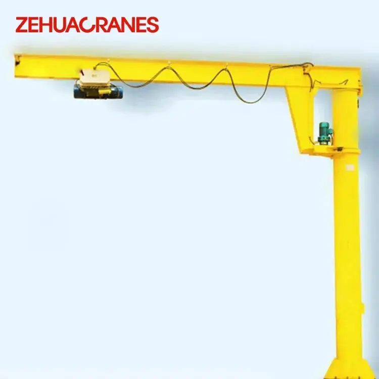 BZD Model Pillar Mounted Jib Crane with Electric Hoist 360 Degree Rotation 5T Workshop Cantilever Crane — image 7
