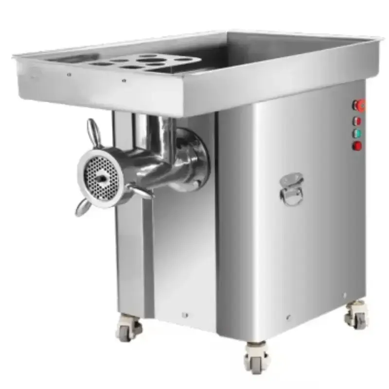 New 42 Heavy-duty Electric Stainless Steel Meat Grinder with Automatic Gearbox and Durable Motors — view 1