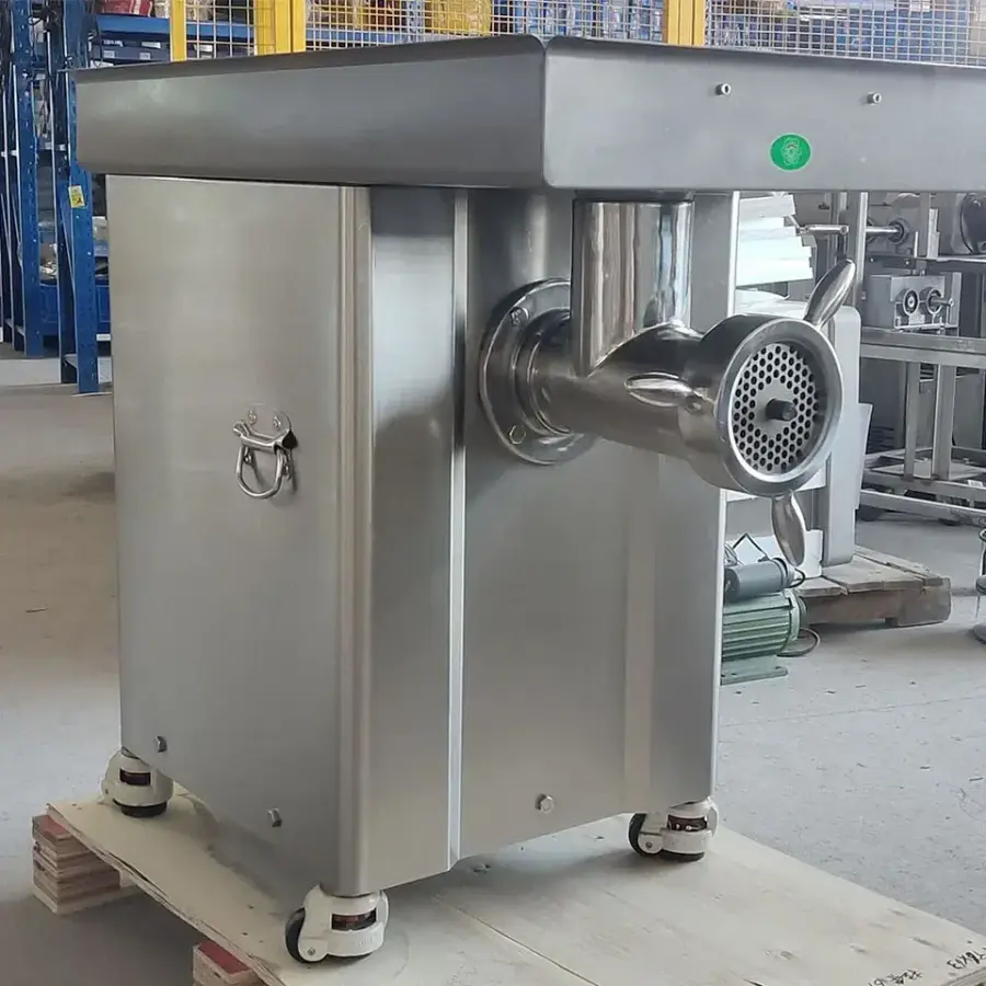 New 42 Heavy-duty Electric Stainless Steel Meat Grinder with Automatic Gearbox and Durable Motors — view 2