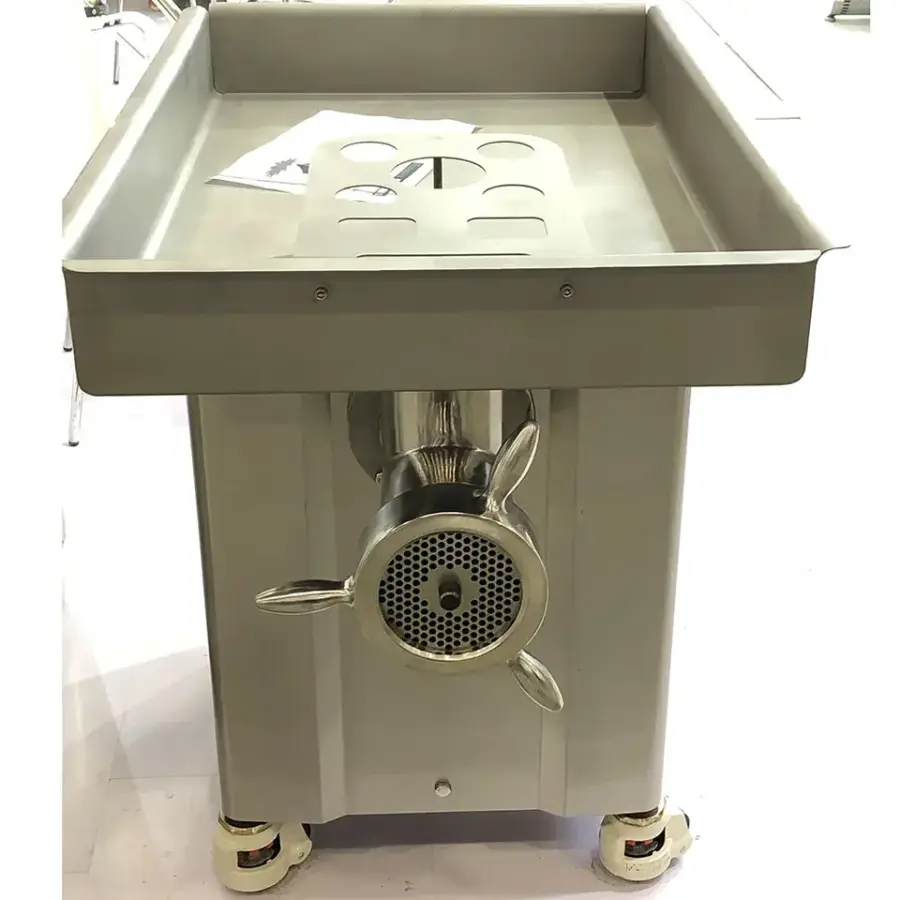 New 42 Heavy-duty Electric Stainless Steel Meat Grinder with Automatic Gearbox and Durable Motors — view 3