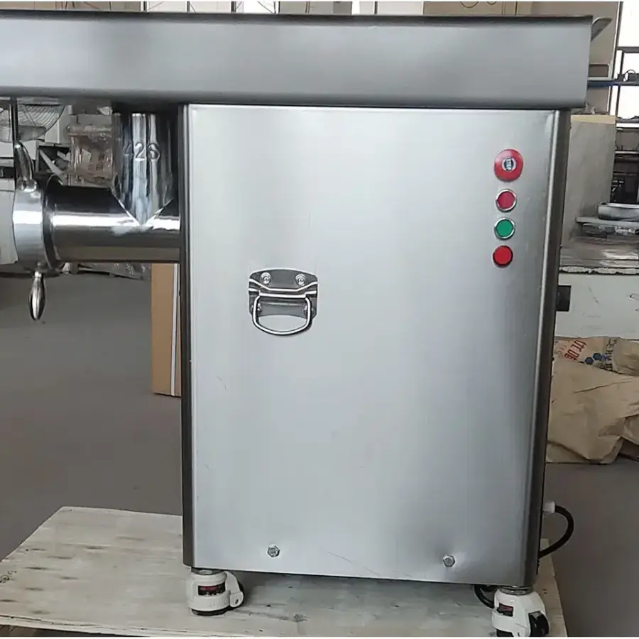 New 42 Heavy-duty Electric Stainless Steel Meat Grinder with Automatic Gearbox and Durable Motors — view 4