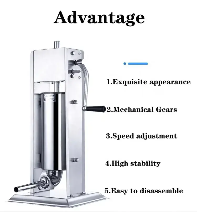 New 7L Sausage Hot Dog Maker Restaurant Commercial Electric Stuffer Machine — image 3