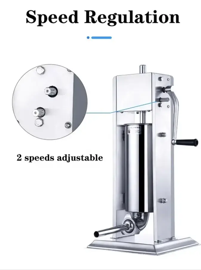 New 7L Sausage Hot Dog Maker Restaurant Commercial Electric Stuffer Machine — image 5