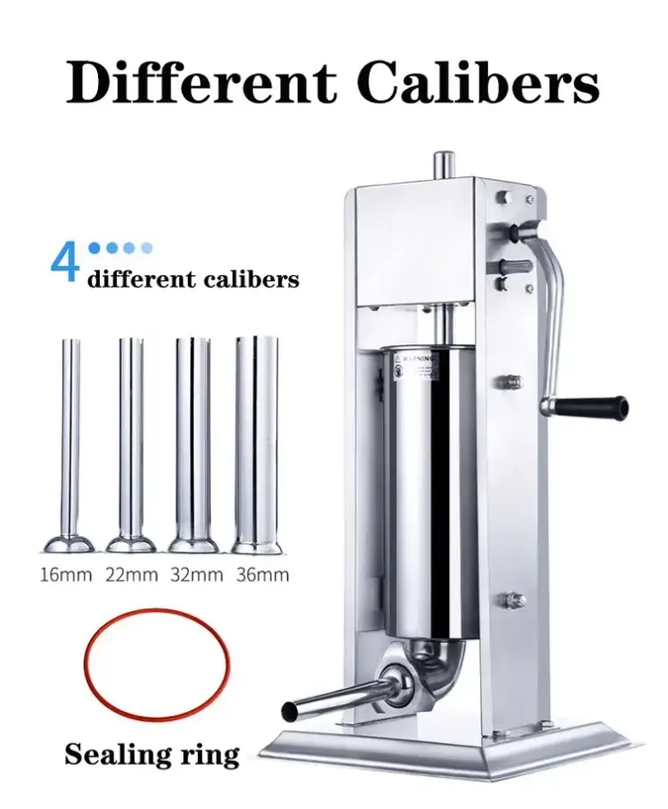 New 7L Sausage Hot Dog Maker Restaurant Commercial Electric Stuffer Machine — image 6
