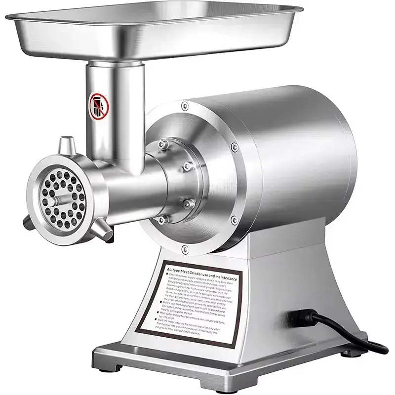 Kj12 Restaurant Professional 304 Stainless Steel Meat Grinder Mincing Chopper Cutting Machine with Reversible Switch — image 7