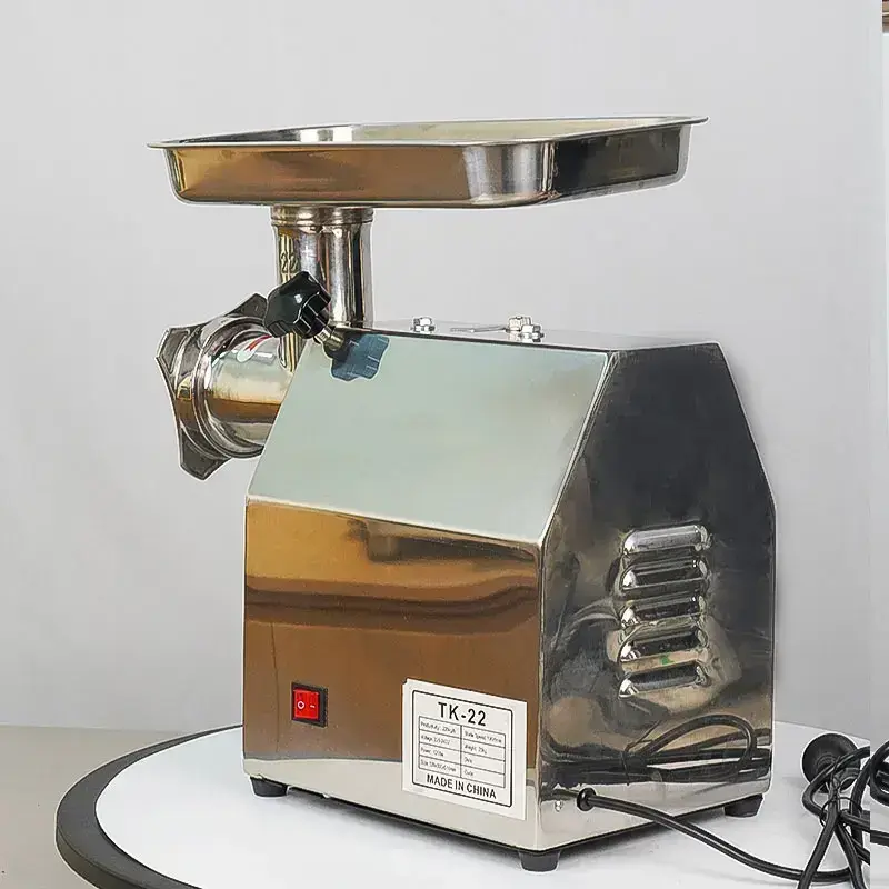 Electric Automatic Meat Grinder Sausage Stuffer Tubes Farm & Home Restaurant Use Meat Mincer 1 Year Warranty Motor Gearbox Core — image 2