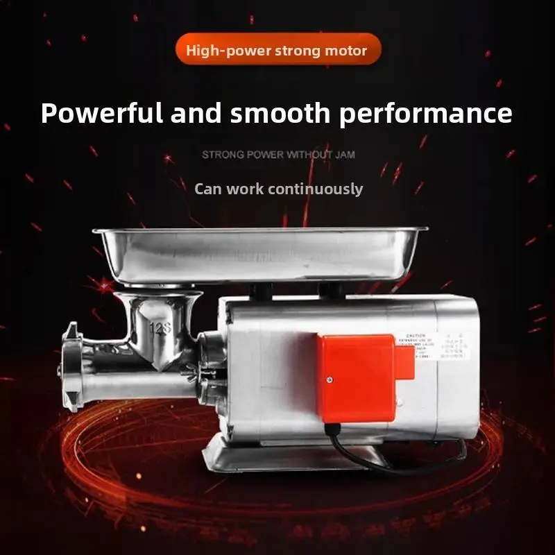 32 Commercial Stainless Steel High-power Meat Grinder for Grinding Peppers Vegetables and Chicken Frames Easy Clean Disassemble — image 3