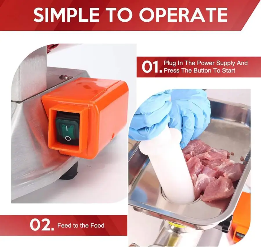 New CHANG QING Electric Stainless Steel Meat Grinder Heavy Duty (6mm & 8mm 1.5HP)-18KG — image 4