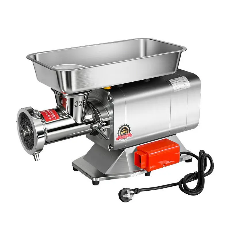New Commercial Automatic Meat Grinder Heavy-Duty Stainless Steel Sausage Stuffer&Mincer 2200W High Power Motor Butcher S — view 1