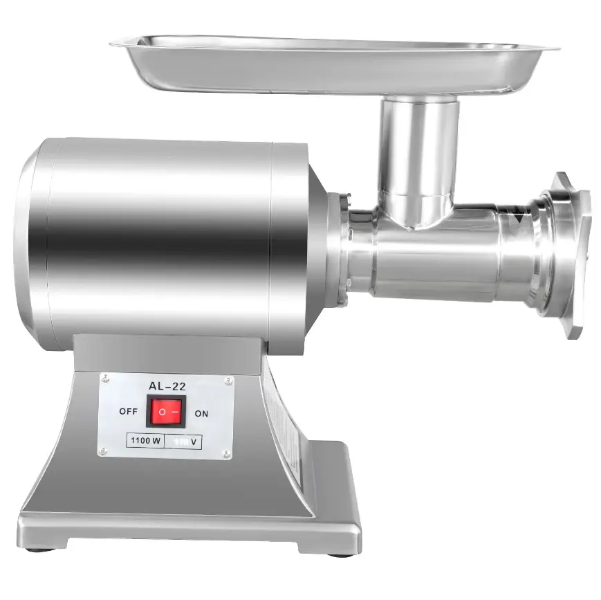 New 1100W Commercial AL-22 Model Meat Grinder & Mincer Electric 2-in-1 Sausage Stuffer with 300kg/h Capacity — image 5