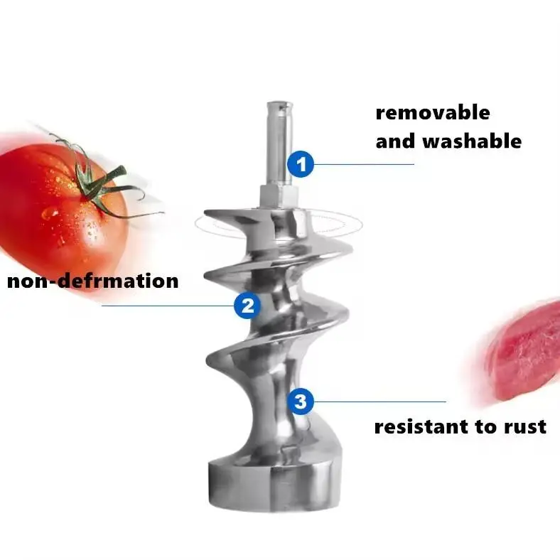 New Electric Meat Grinder 250KG/h Capacity for Chicken Beef Pork Sausage and Vegetable Spicy Grinding — image 5