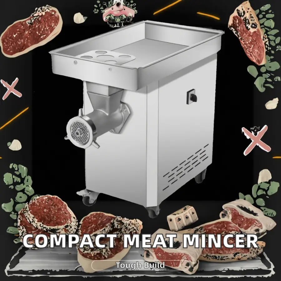 New Electric Commercial Home Use Restaurant Desktop Meat Grinder 120KG/H Capacity 2-Year Warranty #12 Practical 4 Blades 220V — image 2