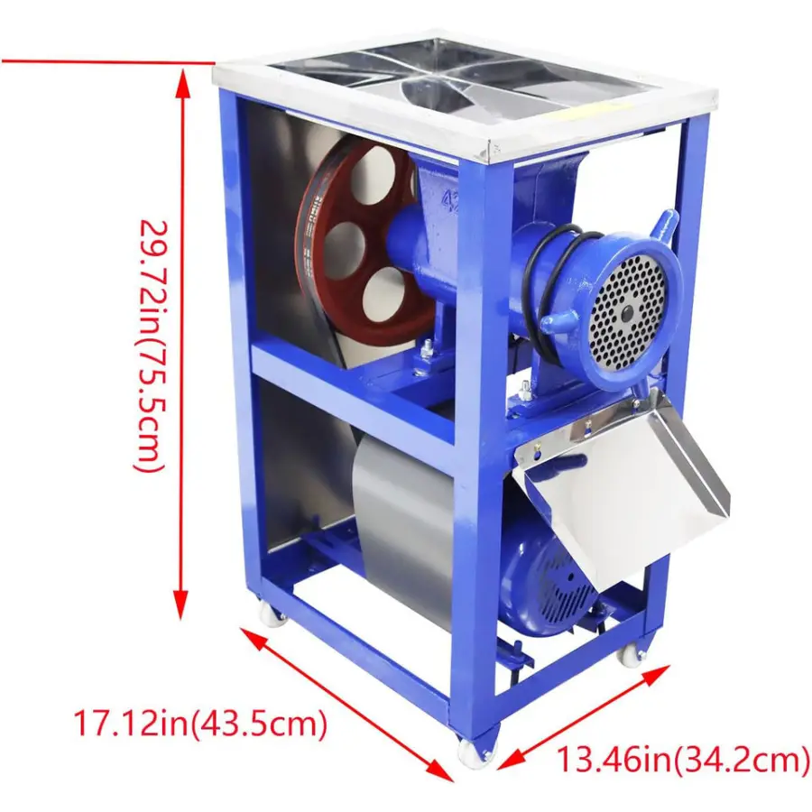 CHANG QING New 42 Bone Crusher Meat Grinder 220V Electric Motor Automatic Mincer Chopper Machine 200-230KG/H Vegetable Poultry — image 5