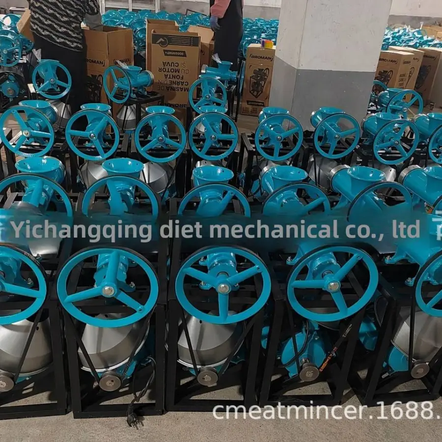 Direct Factory Sale New Split Electric Meat Grinder with Spray Plastic Motor & Rack — image 6
