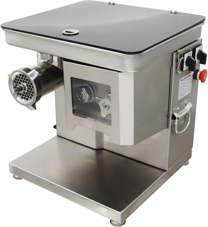 Electric Meat Grinder Slicer Combo Stainless Steel 8 MM Sieve Plate Aperture/Cutting Disc 110V New Home Use — image 4