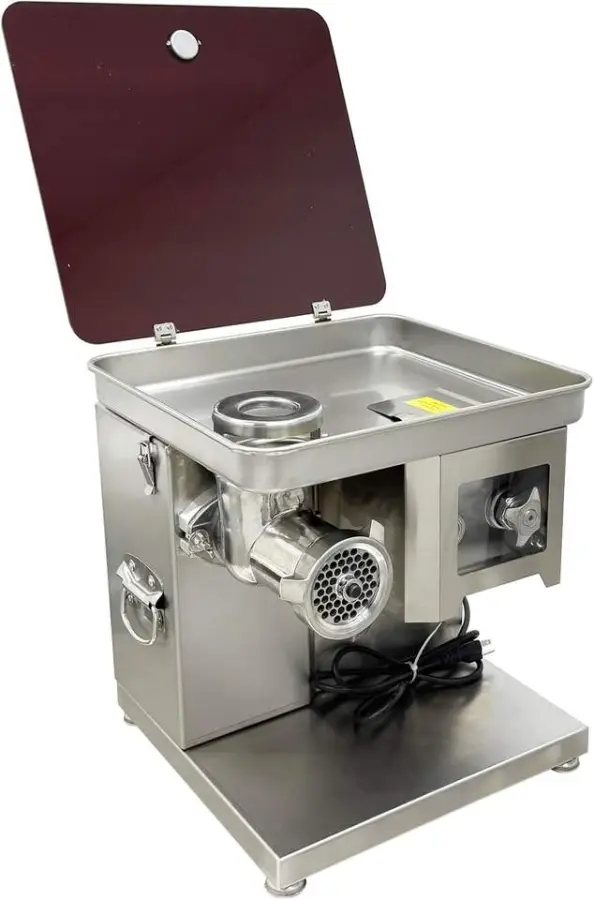 Electric Meat Grinder Slicer Combo Stainless Steel 8 MM Sieve Plate Aperture/Cutting Disc 110V New Home Use — image 5