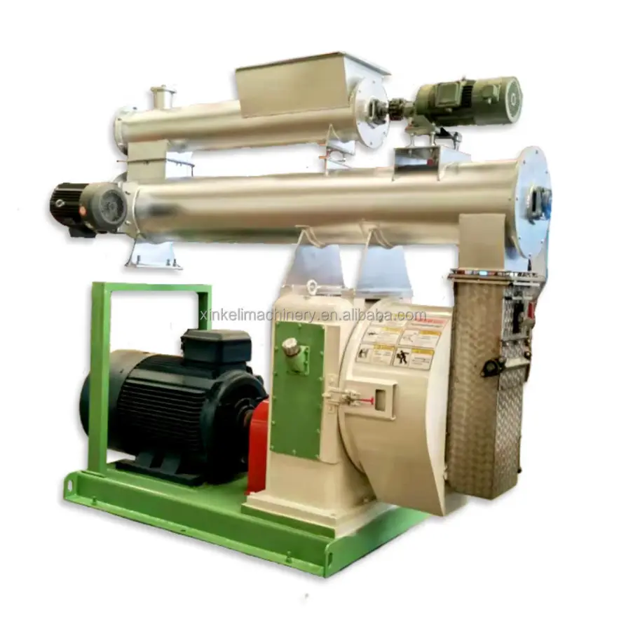 Automatic Control Animal Poultry Feed Pellet Making Machine Production Line for Central Asia Africa — view 3