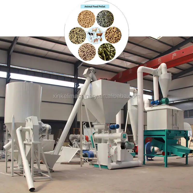Factory Price New XINKELI Poultry Feed Line Complete Animal Feed Processing Plant Equipment High Efficiency Low Cost 1-5 — view 4