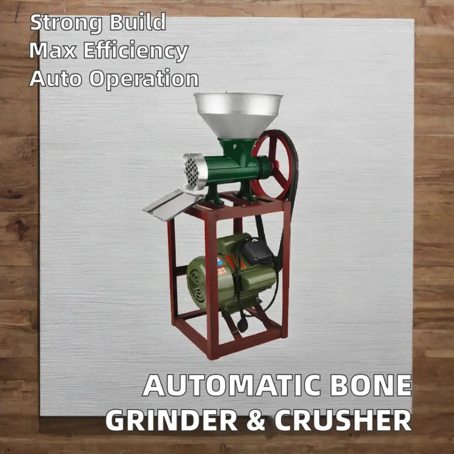 New Electric Automatic Chicken Bone Grinder Break Grind Machine 1800W 220V 220kg/h Capacity Single Phase 3-Year Warranty — image 3