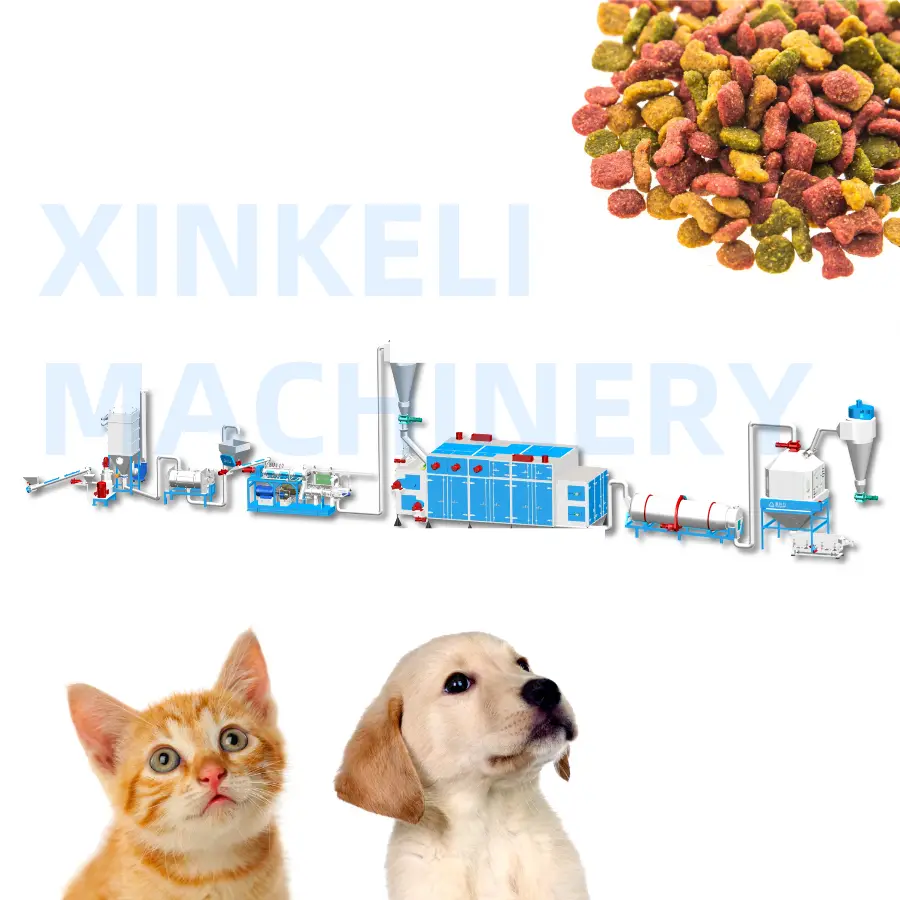 Pet Food Production Line for Dogs and Cats with Motor Customized Capacity (500-1000kg/h) — view 2