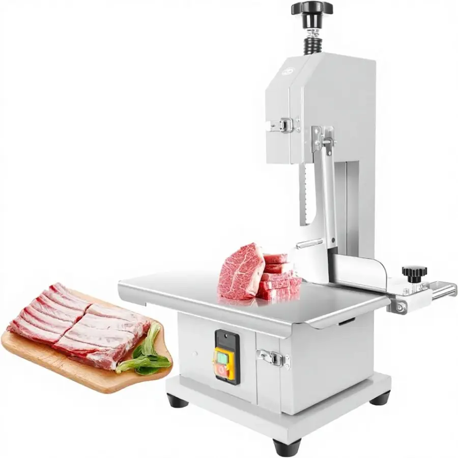 Commercial Electric Meat Saw 1500W Bone Saw Butchering Meat Cutter Machine 8 Blades 0.04-3.9" Cutting Restaurant Use — view 1