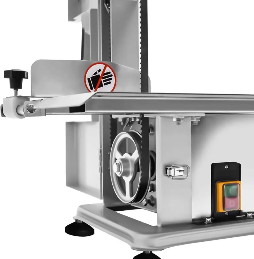 New 650W 110V Commercial Electric Bone Saw Frozen Meat Cutter & Band Saw Tabletop with Motor for Farm Use Chicken Fish Beef — image 6
