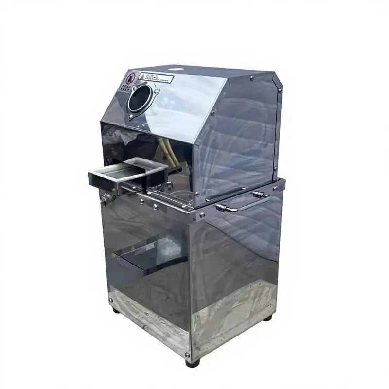 Commercial Booth Sugarcane Juicer Stainless Steel Electric Automatic Sugarcane Machine Vertical Press — view 3