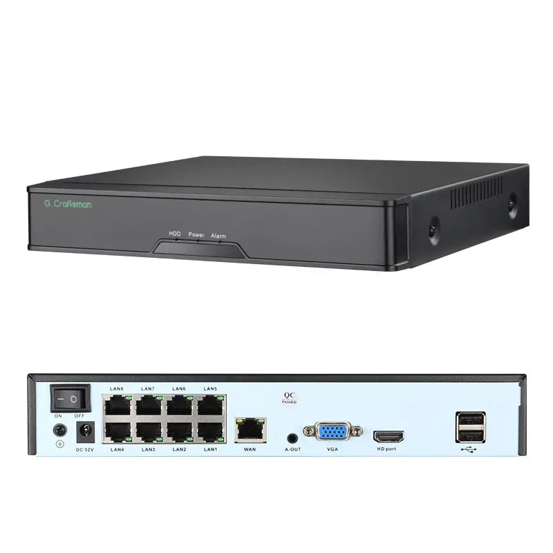 GX-YUFD-M8S-K4 8MP Best Quality High Resolution Sony 4K IP Security Camera System POE NVR Kits Plug and Play XMEYE APP — image 5