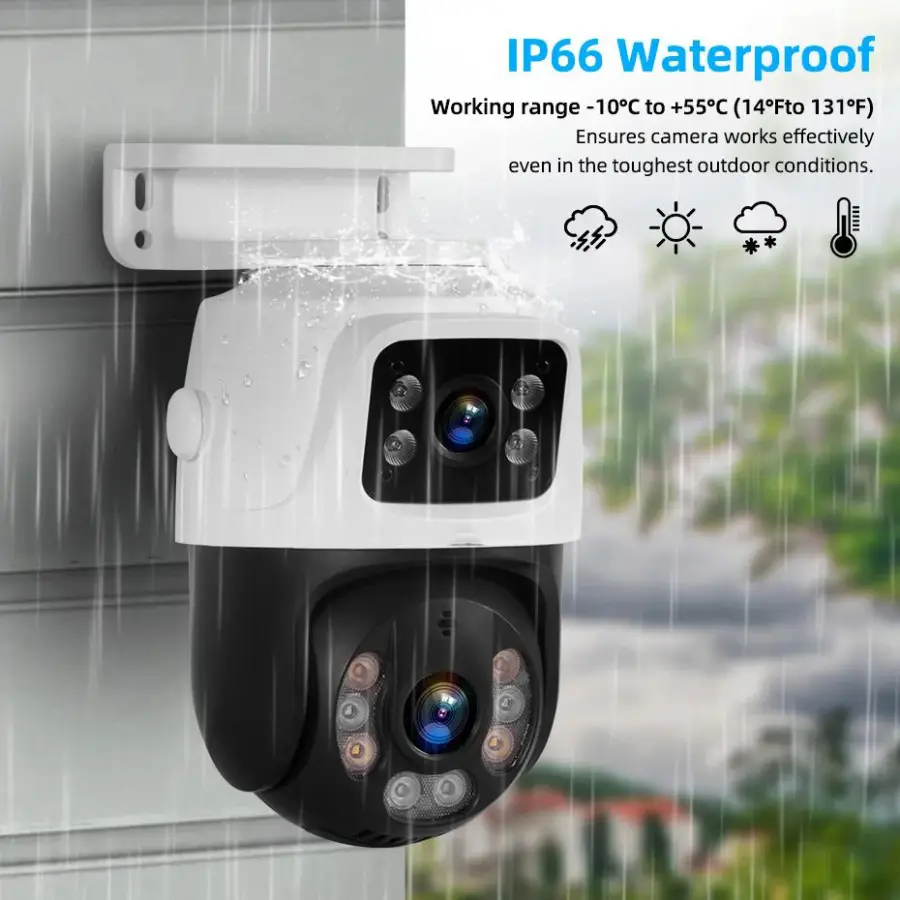 ICsee 8CH 6MP POE Dual Lens PTZ CCTV Camera Kit with Night Vision HDD Storage Auto Tracking 4CH NVR Security System — image 4