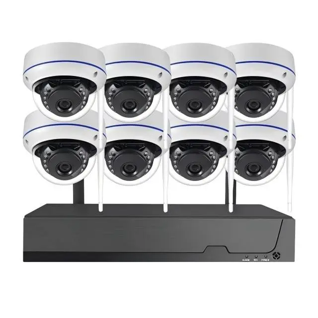 ICsee 3MP 8CH Indoor Wireless Dome Security Camera System 4CH Wireless CCTV System Nvr Kit 4CH Wifi Security Dome Camera — view 1