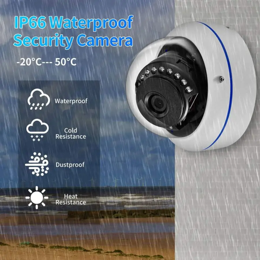 Xmeye 8MP 5MP 32CH Dome POE Security Camera System H.265 Two Way Audio 4K 8CH POE NVR CCTV Camera Kit Night Vision — image 6