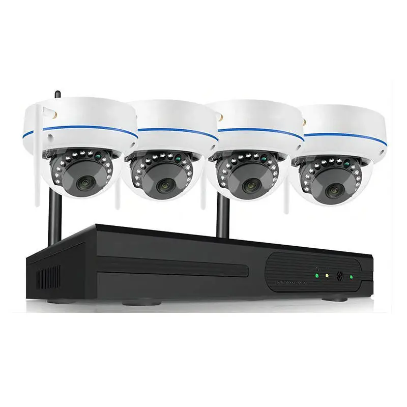 EseeCloud 3MP 5MP 4CH Outdoor Wireless Camera Kit Security System Wifi Nvr Kit Cctv Camera Set Wireless Security Camera — view 1