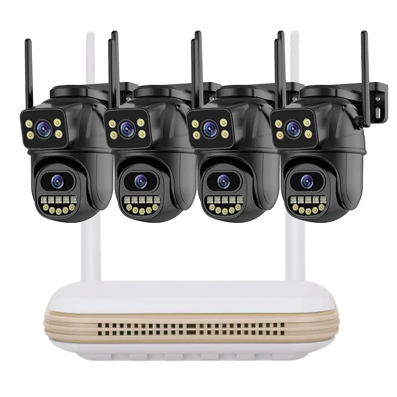 ICsee 8CH 6MP WiFi PTZ Security Camera System with 4CH Dual Lens NVR Two-Way Audio Outdoor IP66 Waterproof CCTV Kit — image 3