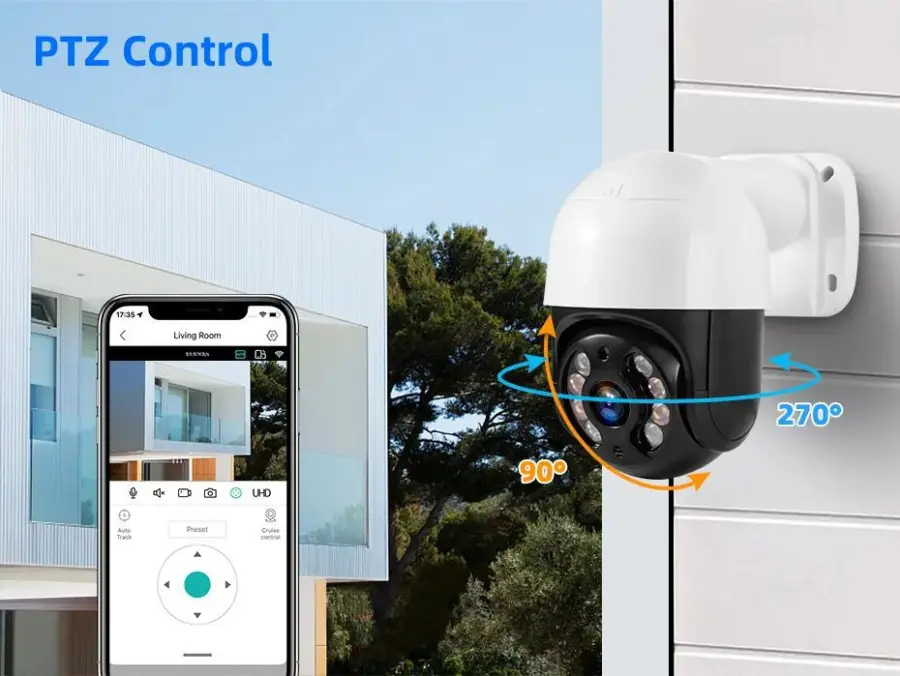 ICsee Outdoor POE Network Camera Kit 4MP 8MP 8ch with Two-Way Audio 4ch Security POE CCTV Night Vision Function NVR PTZ System — image 4