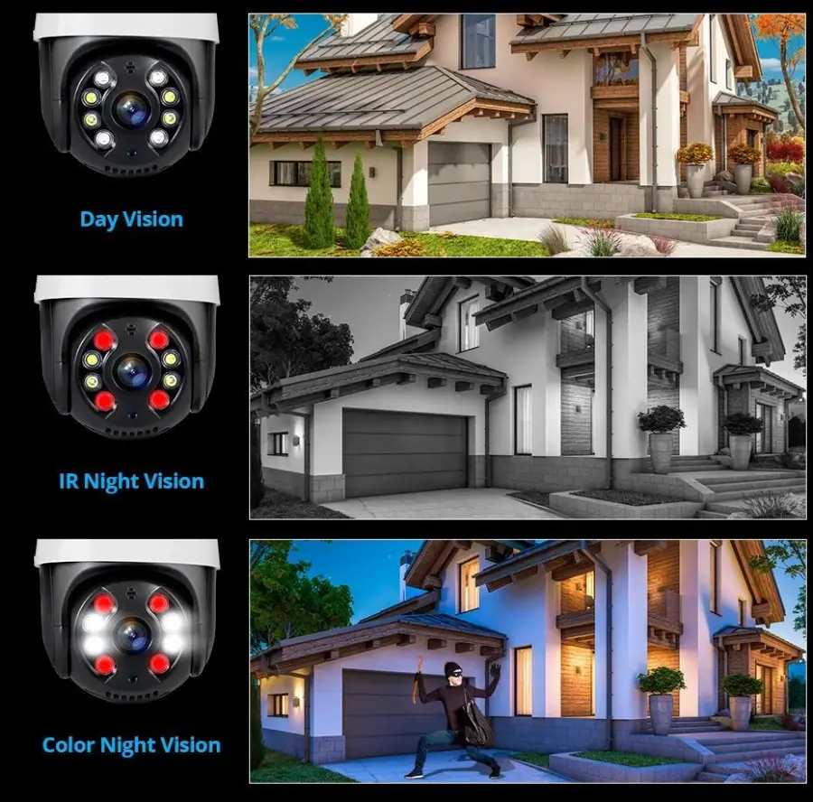 ICsee Outdoor POE Network Camera Kit 4MP 8MP 8ch with Two-Way Audio 4ch Security POE CCTV Night Vision Function NVR PTZ System — image 6